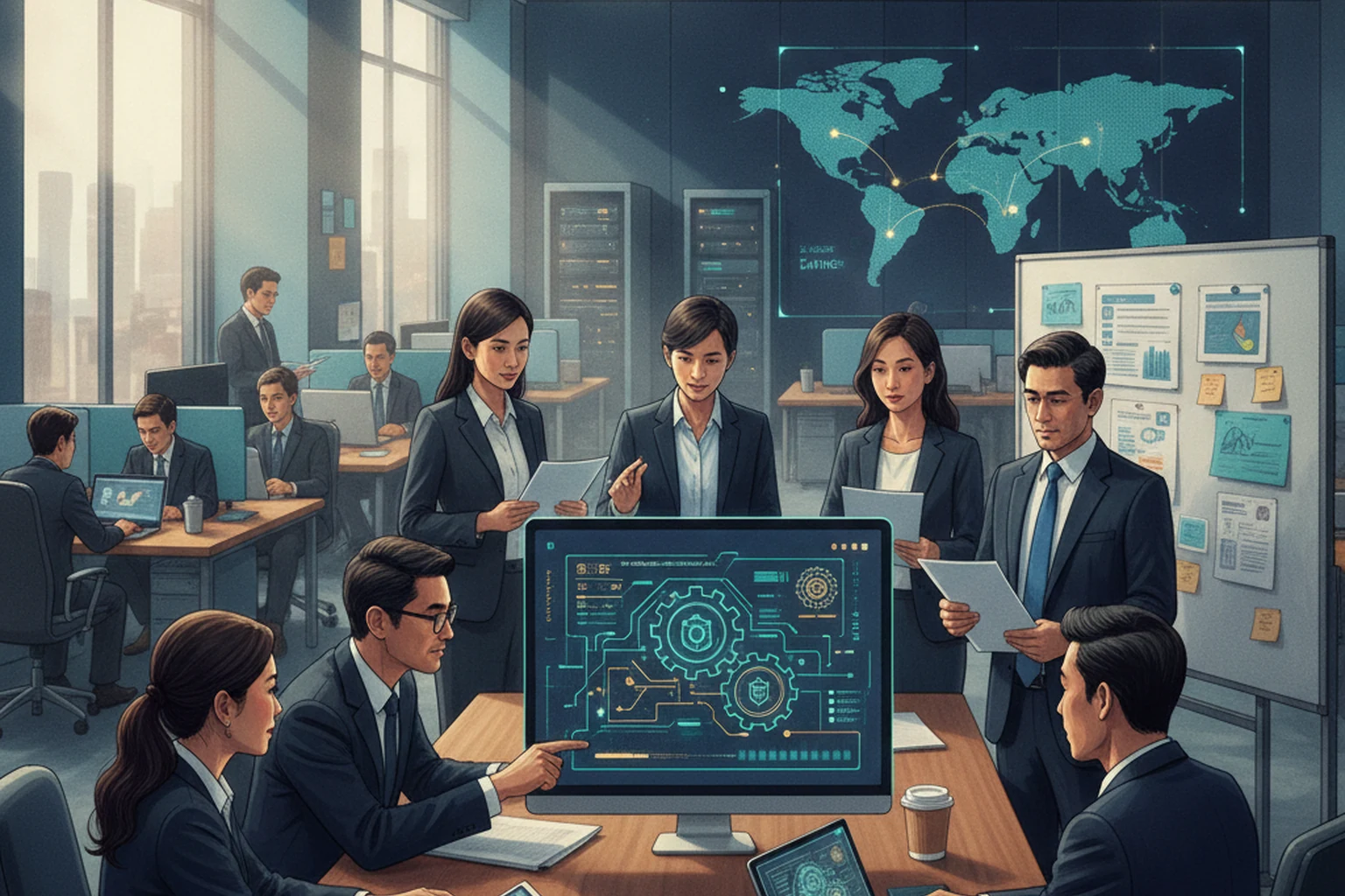 An Offshore Outsourcing Data Access Review for Operating Teams editorial illustration
