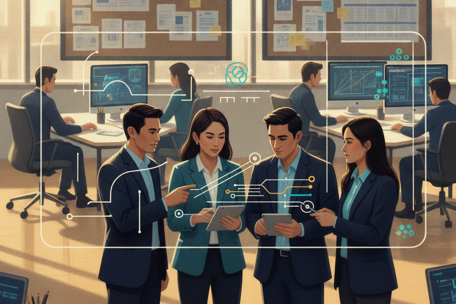 An Offshore Outsourcing Role Scope Register That Teams Can Use editorial illustration