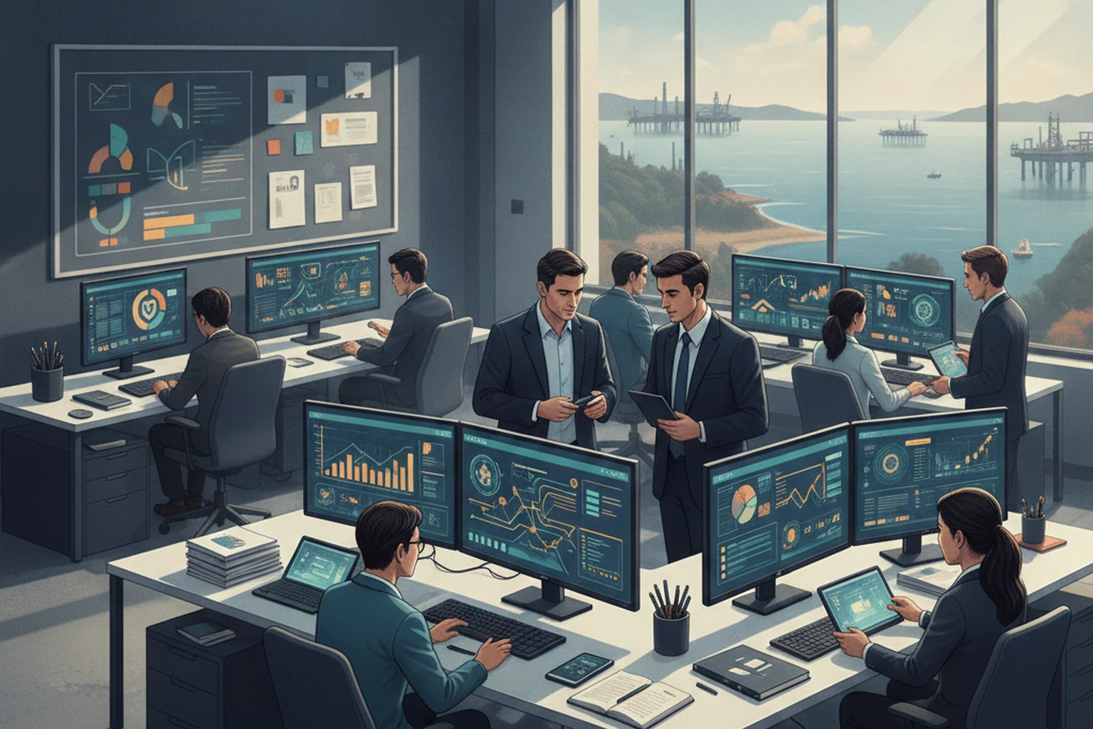 Research Brief: Evidence of Role Clarity in Offshore Operations editorial illustration
