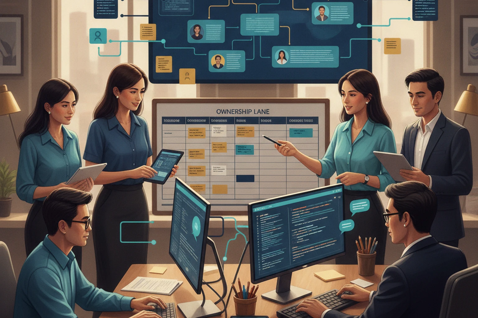 Remote Staffing Work Queue Ownership Without Ambiguous Handoffs editorial illustration