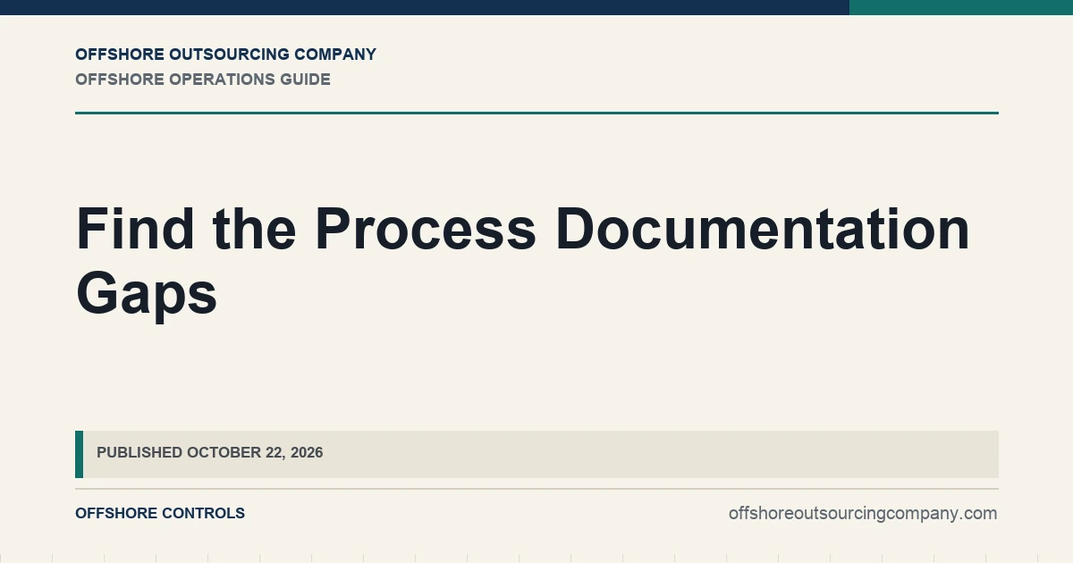 Find the Process Documentation Gaps