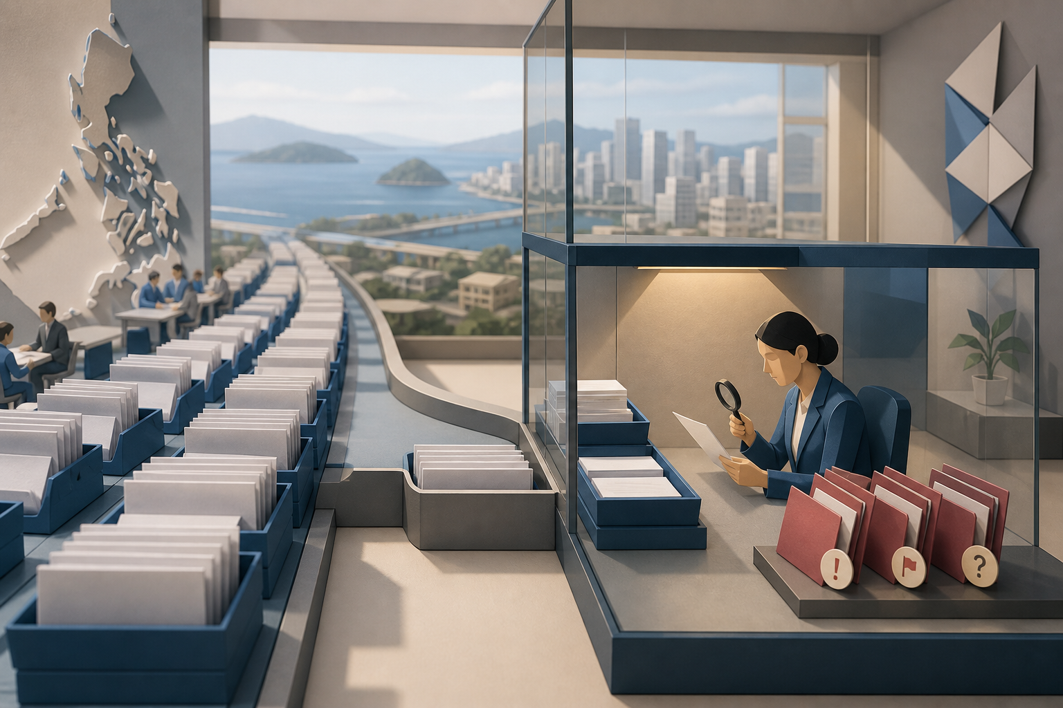 Permission scope in Philippines outsourced support roles editorial illustration
